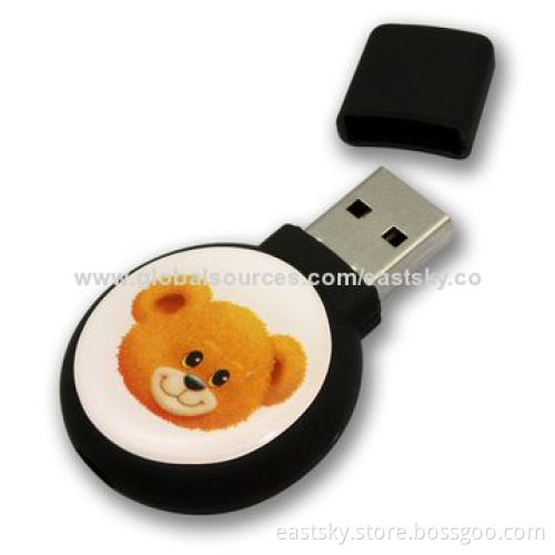 Resin Logo Thumb Drive with Resin Logo, Custom Colored Body to Match Logos, Housing PlasticNew